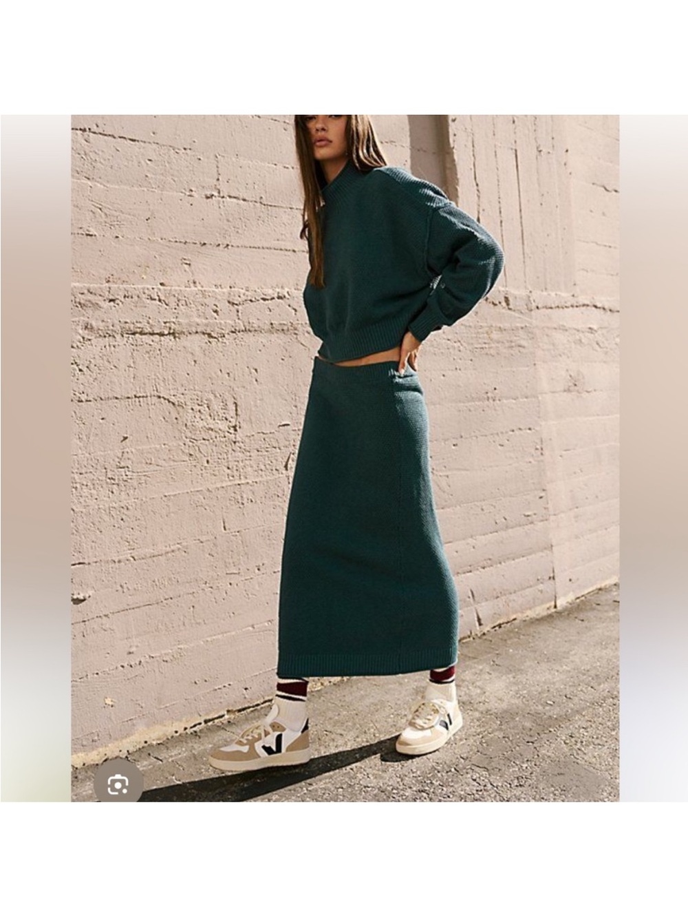 NWOT Free people hailee sweater skirt set